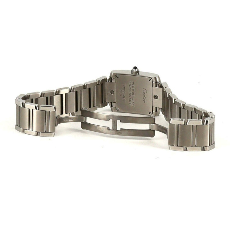 卡地亞 Tank Française SM W51008Q3 不鏽鋼石英錶-6