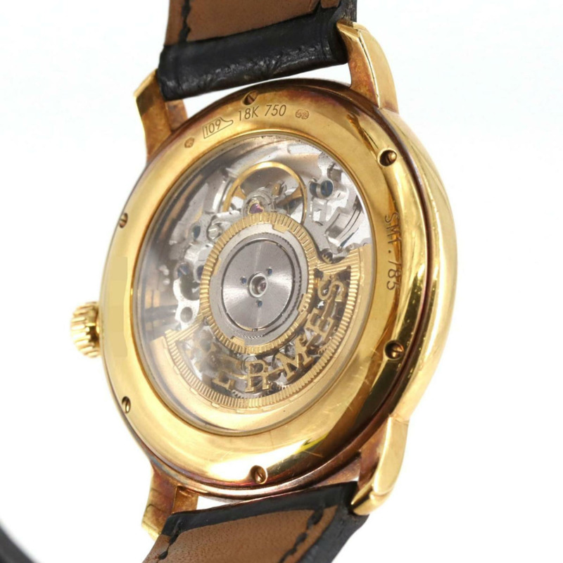愛馬仕芝麻黃金SM1.785自動腕錶-4