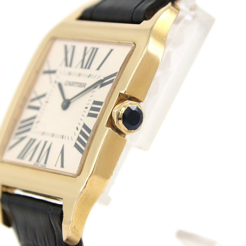 卡地亞 Santos-Dumont LM YG W2008751 手動上鍊腕錶-2