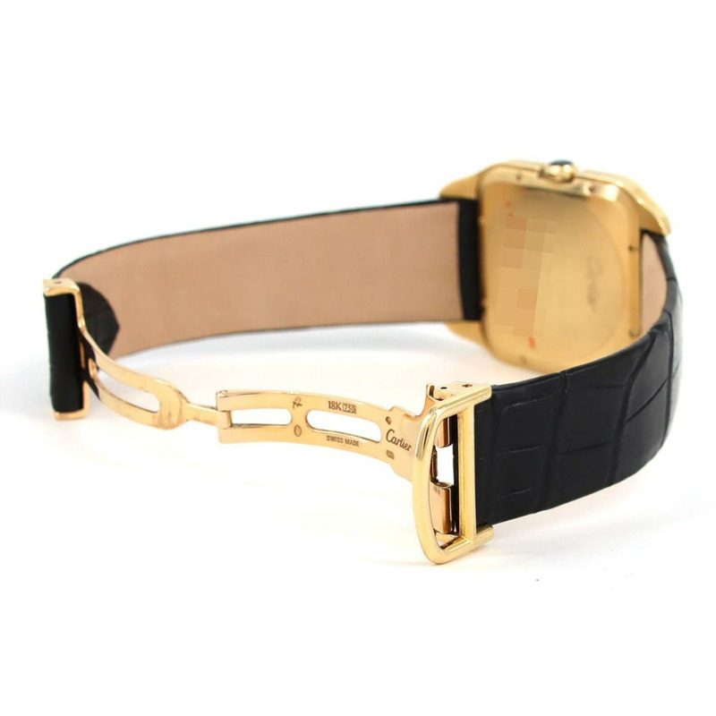 卡地亞 Santos-Dumont LM YG W2008751 手動上鍊腕錶-7