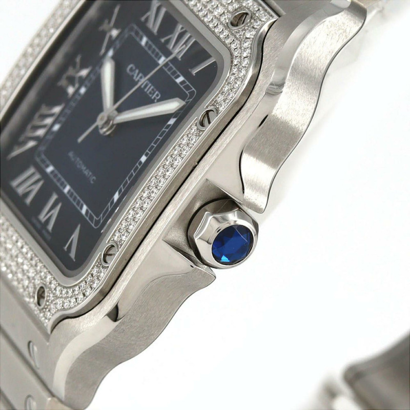 卡地亞 Santos de MM 2D W4SA0006 不鏽鋼自動腕錶-3