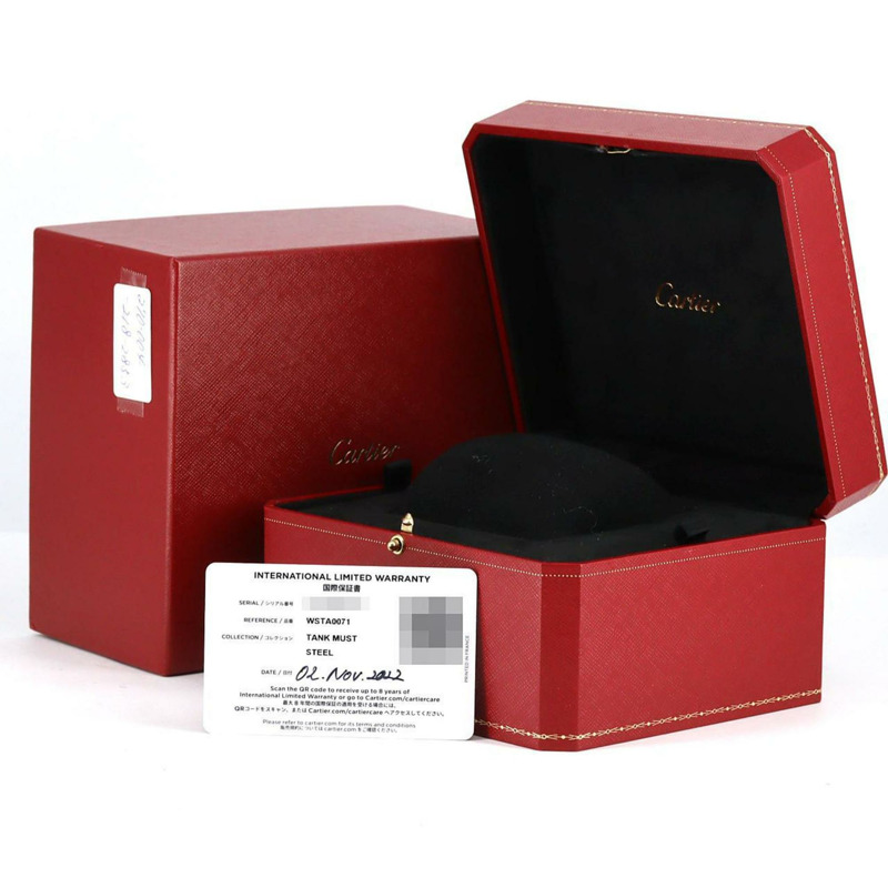 卡地亞 Tank Must SM WSTA0071 不鏽鋼石英錶-8
