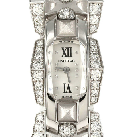 卡地亞 Crush Unlimited 白金腕錶，配手鍊 D WJMB0002 石英錶
