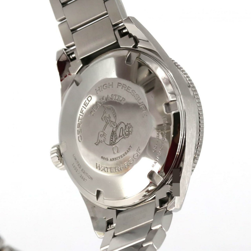 歐米茄 1957 三部曲 海馬 300 60 週年限量版 234.10.39.20.01.001 不鏽鋼自動腕錶-5