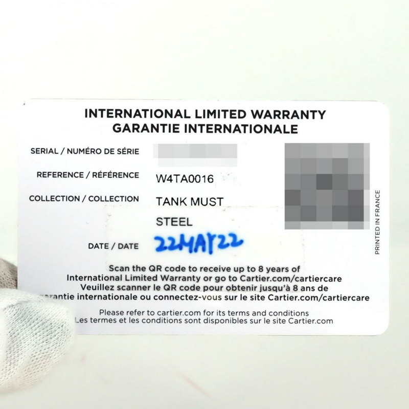 卡地亞 Tank Must SM D W4TA0016 不鏽鋼石英錶-6