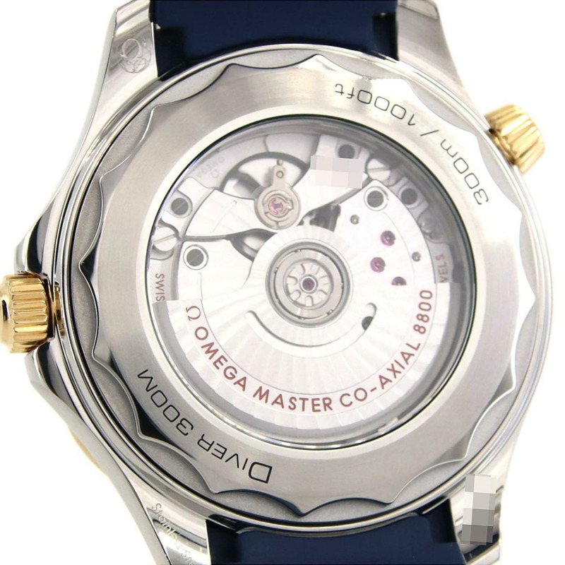 歐米茄海馬系列300公尺潛水錶雙色款 210.22.42.20.03.001 SSxYG 自動腕錶-4