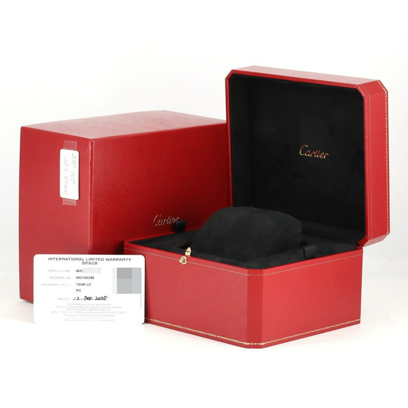 卡地亞 Tank Louis PG WGTA0346 PG/RG 自動腕錶-8