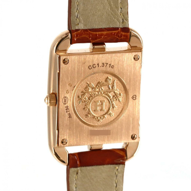 愛馬仕 Cape Cod Chaine d'Ancrejoyer PG D CC1.371 PG/RG 石英手錶-4
