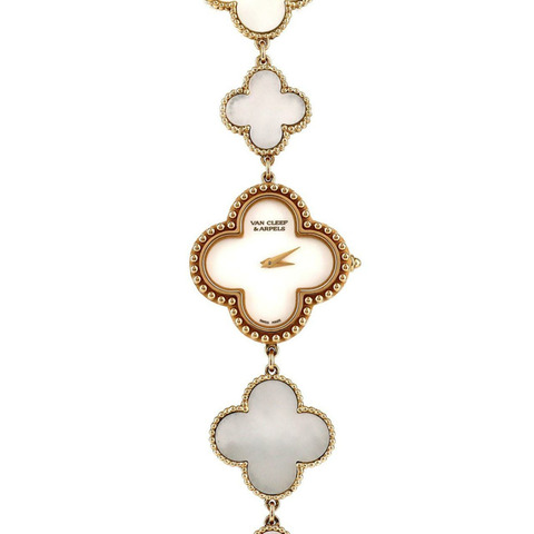 梵克雅寶 Alhambra YG 136674 石英腕錶