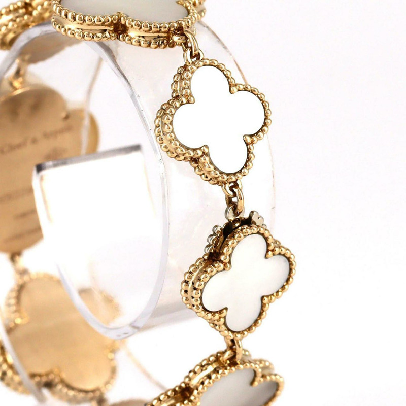 梵克雅寶 Alhambra YG 136674 石英腕錶-4