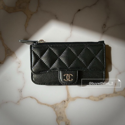 ⭐️賣場有滿額折扣⭐️香奈兒 超超超博 一字拉鏈零錢卡包