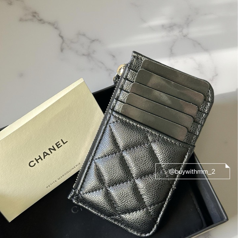 ⭐️賣場有滿額折扣⭐️香奈兒 超超超博 一字拉鏈零錢卡包-2