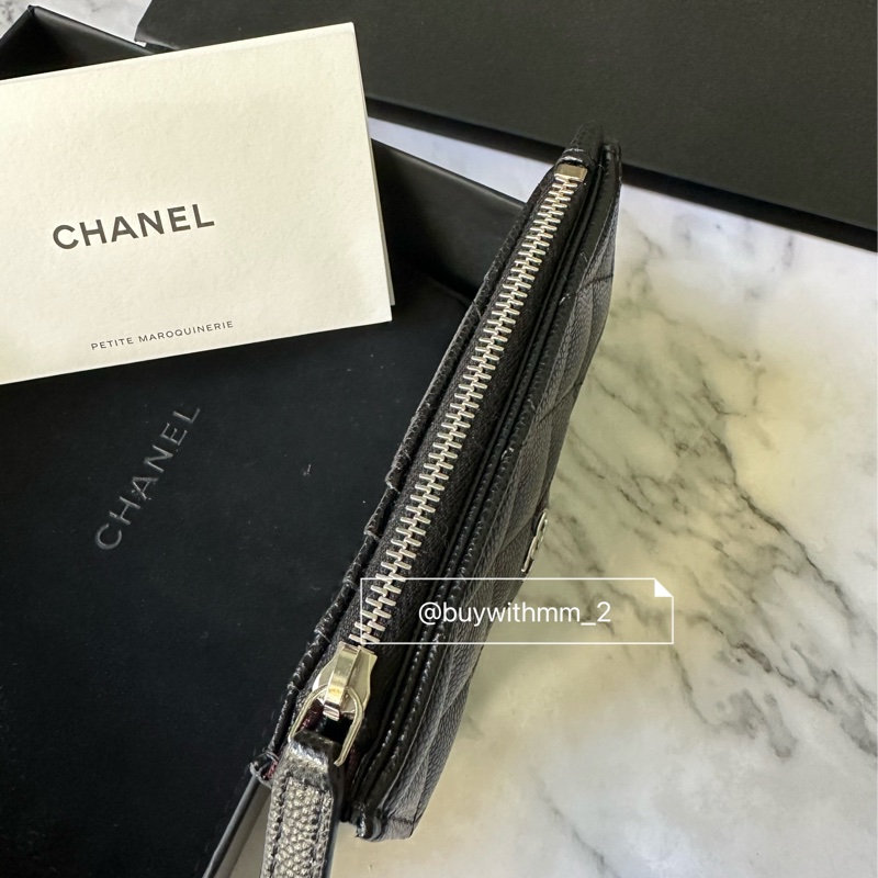 ⭐️賣場有滿額折扣⭐️香奈兒 超超超博 一字拉鏈零錢卡包-3