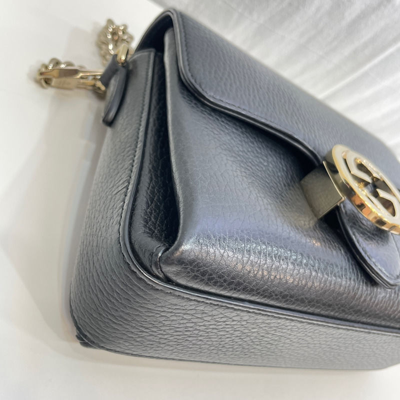 【包稅】GUCCI 互扣鏈條單肩斜背包 607720-5