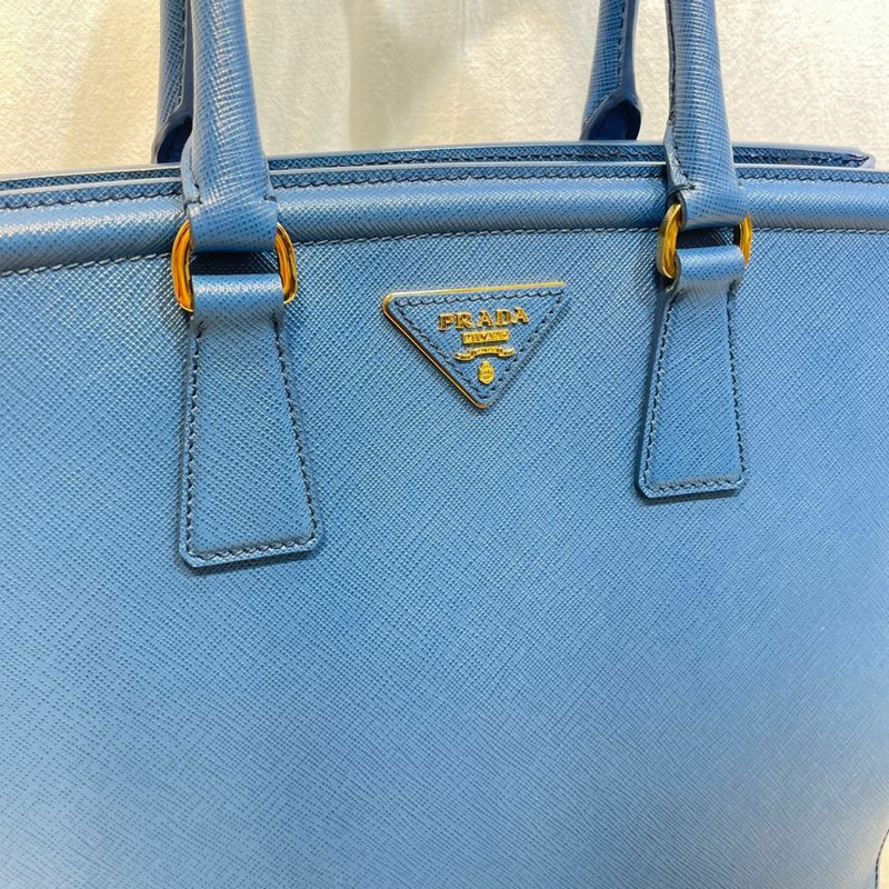 【包稅】PRADA B2411M Saffiano Lux 木瓜色手提單肩包-2