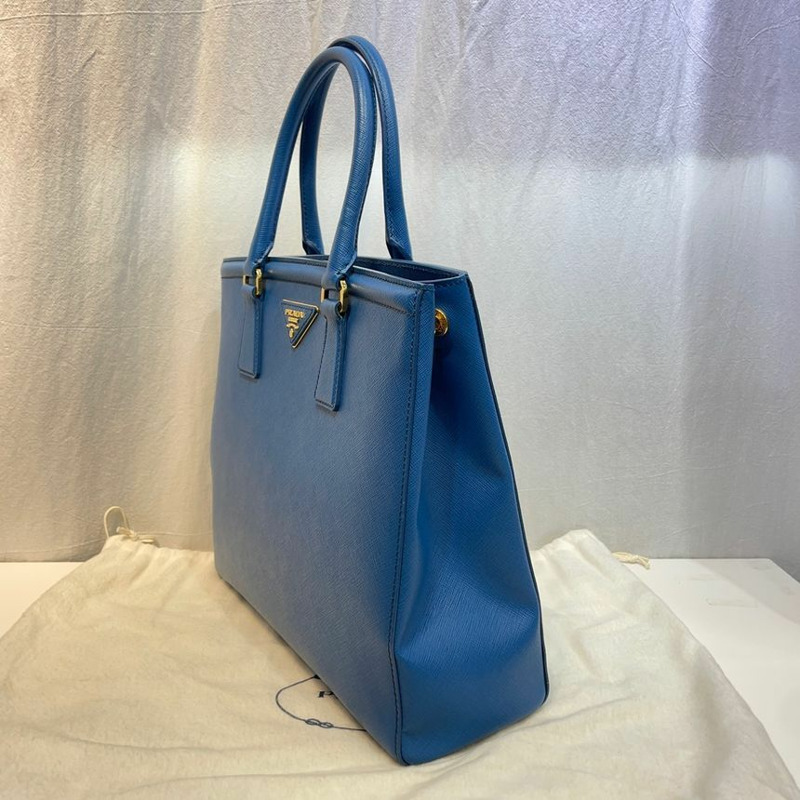 【包稅】PRADA B2411M Saffiano Lux 木瓜色手提單肩包-3