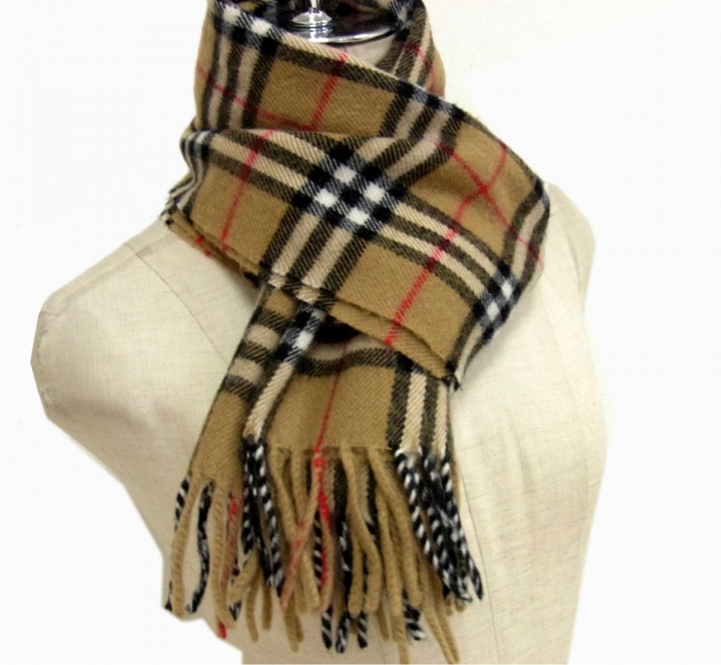 BURBERRY經典格紋羔羊毛圍巾✨-1