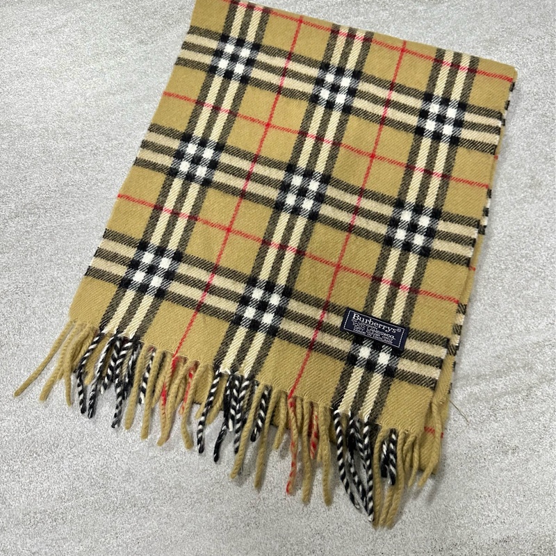 BURBERRY經典格紋羔羊毛圍巾✨-2