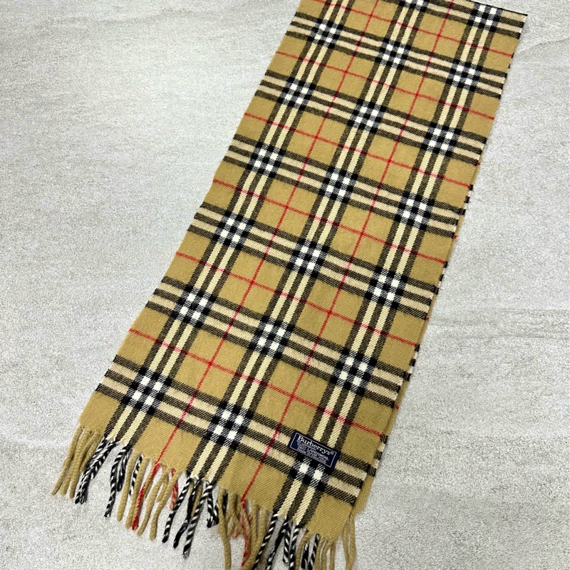 BURBERRY經典格紋羔羊毛圍巾✨-3