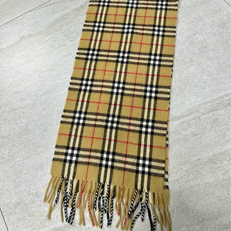 BURBERRY經典格紋羔羊毛圍巾✨-6