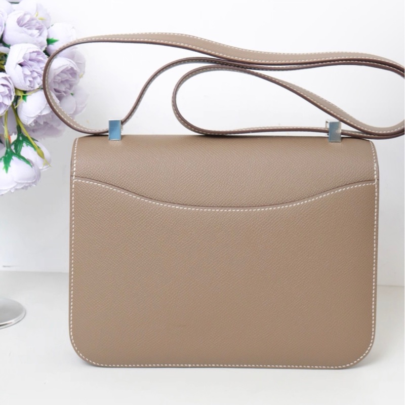 愛馬仕 Hermes Constance 24 康康大象灰銀扣包 B刻 盒子 塵袋-1