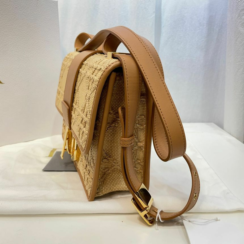 【包稅】DIOR Montaine 30 Cannage 拉菲草天然肩背包-4