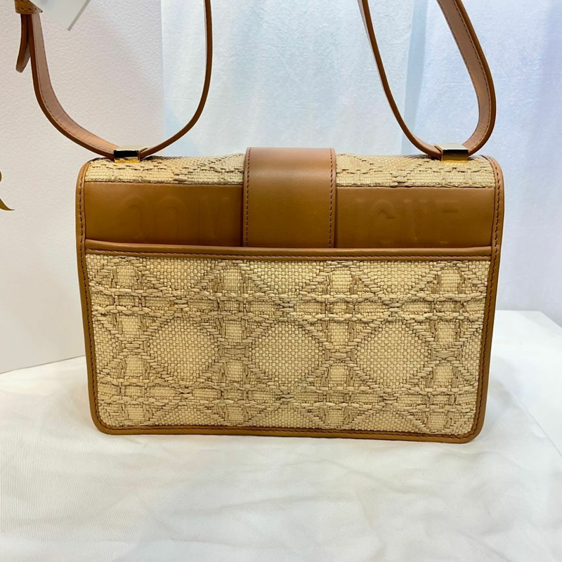 【包稅】DIOR Montaine 30 Cannage 拉菲草天然肩背包-5