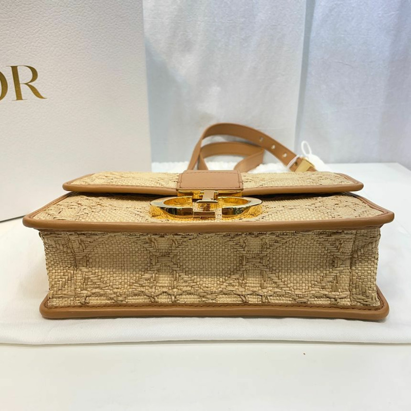 【包稅】DIOR Montaine 30 Cannage 拉菲草天然肩背包-6