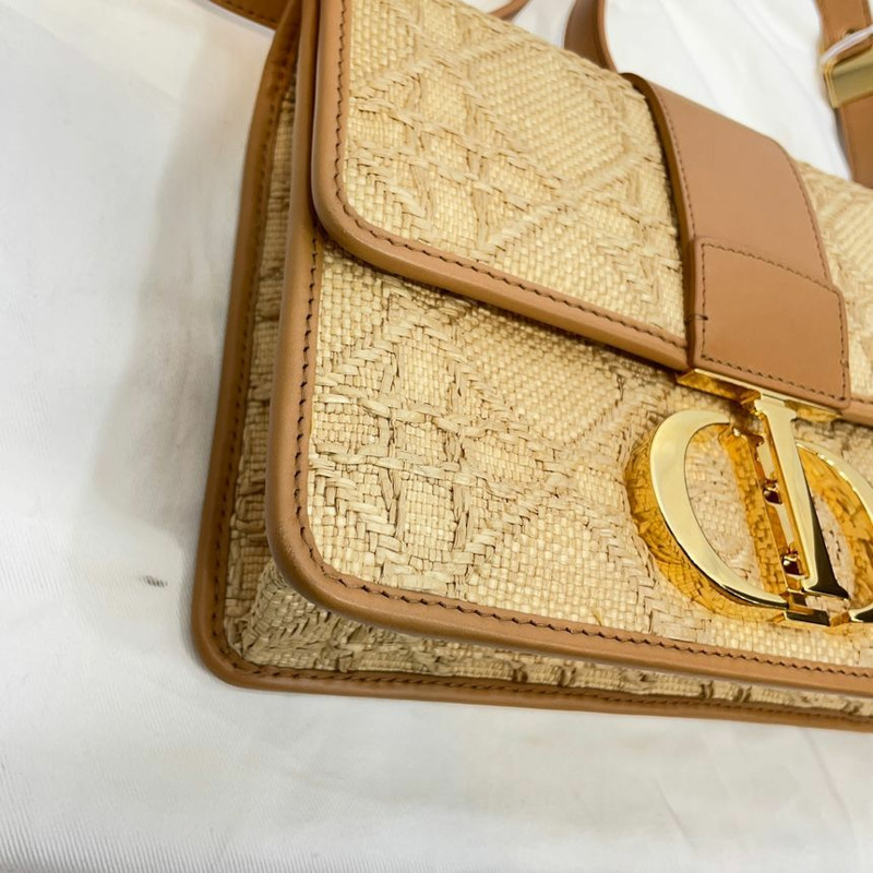 【包稅】DIOR Montaine 30 Cannage 拉菲草天然肩背包-7