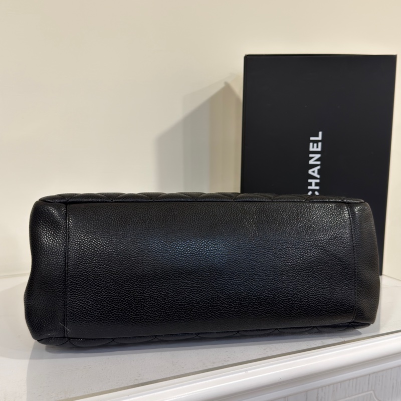 🉑肩背 #荔枝皮 #超甜價💰 香奈兒gst黑金托特包 中號-12