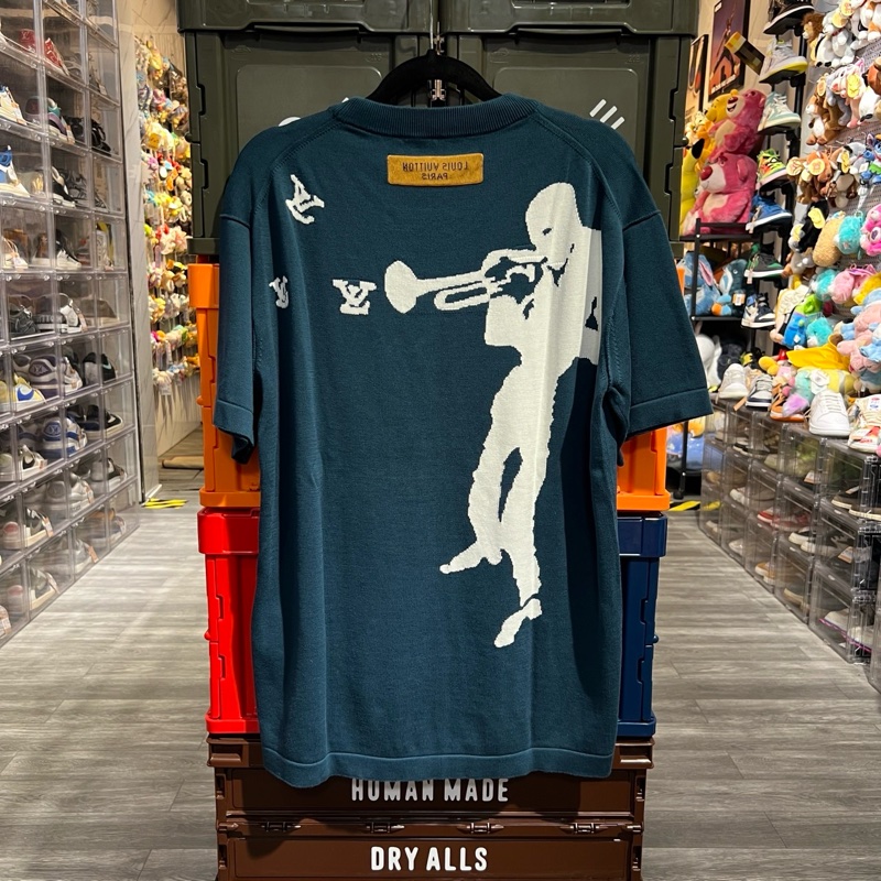 Lv 人像logo短袖 Os/xs-1