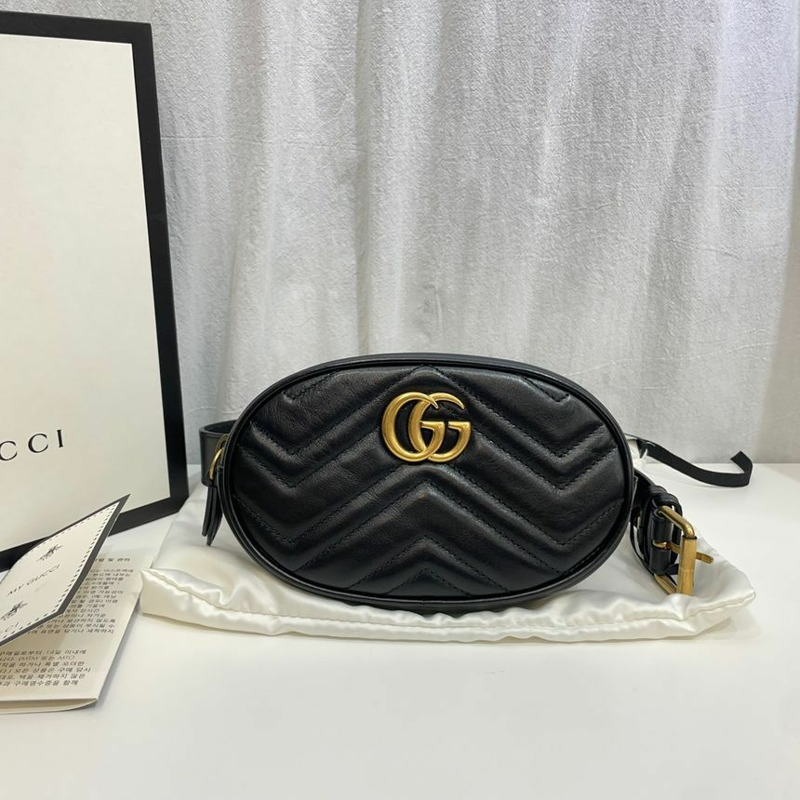 【包稅】GUCCI Marmont 馬特拉塞凸紋腰包 476434-1