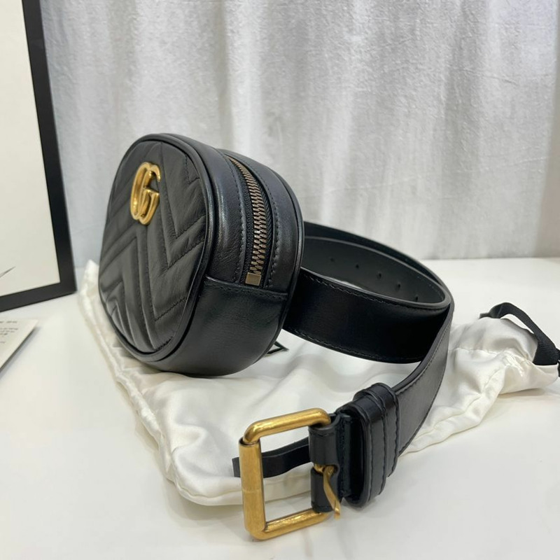 【包稅】GUCCI Marmont 馬特拉塞凸紋腰包 476434-3