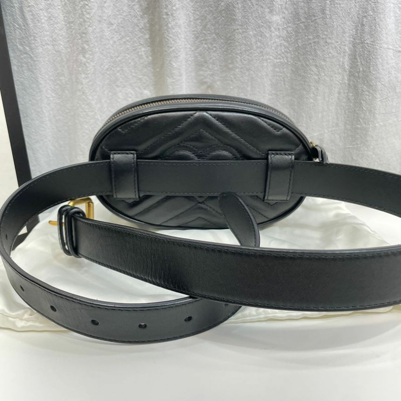 【包稅】GUCCI Marmont 馬特拉塞凸紋腰包 476434-6