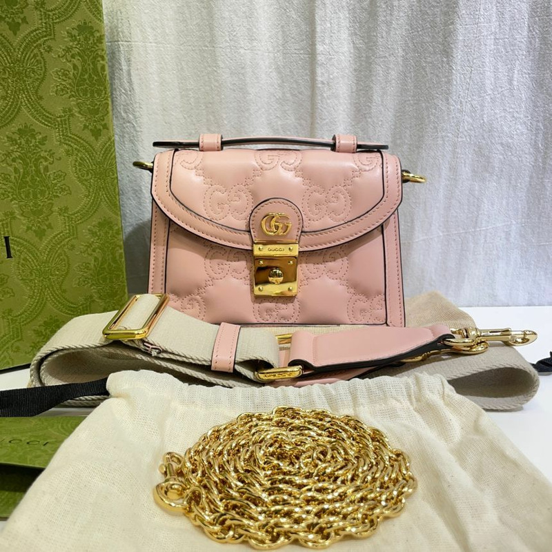 【包稅】GUCCI Matelassé 小號手提單肩包 724499-0