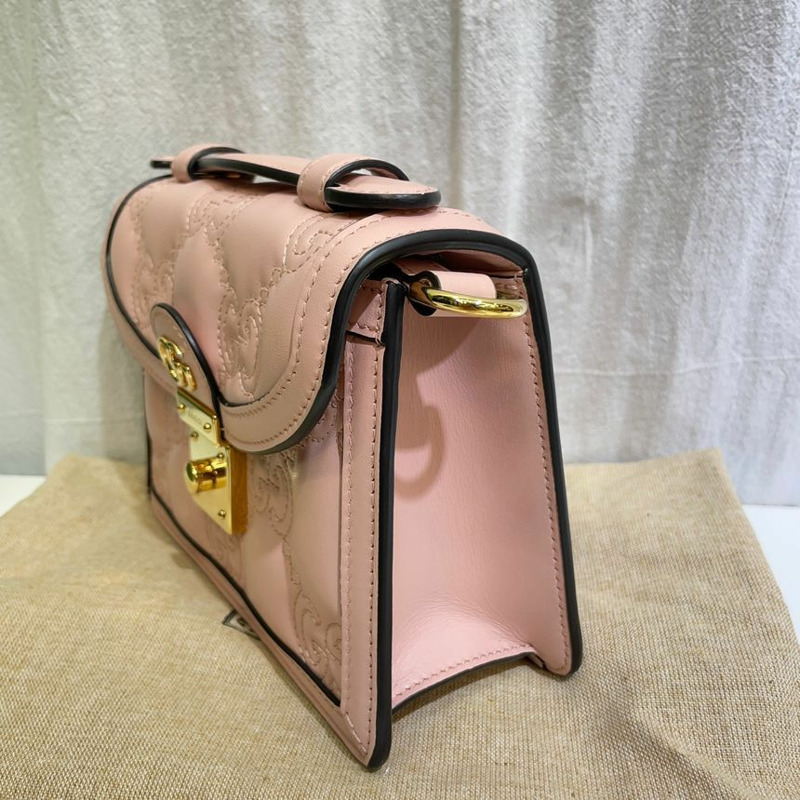 【包稅】GUCCI Matelassé 小號手提單肩包 724499-3