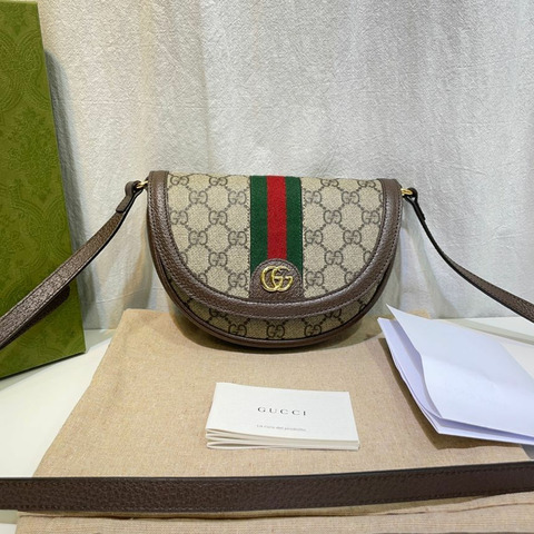 【包稅】GUCCI 全新 757309 Ophidia GG 迷你斜背包
