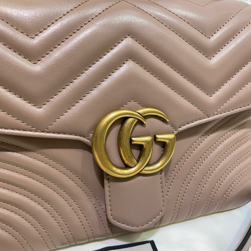 【包稅】GUCCI 馬特拉塞 Marmont 頂部手柄單肩包 498110-2