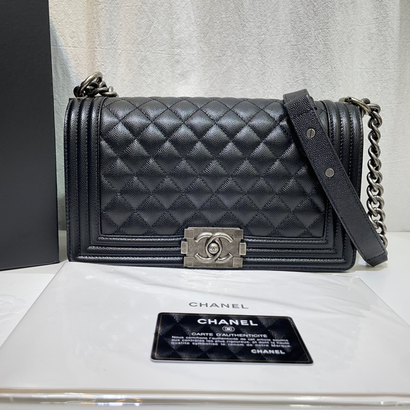 【包稅】CHANEL Caviar Boy 中型復古單肩包 31 A67086-1
