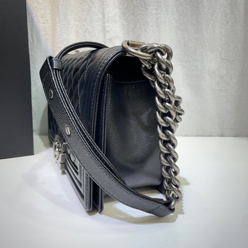 【包稅】CHANEL Caviar Boy 中型復古單肩包 31 A67086-3