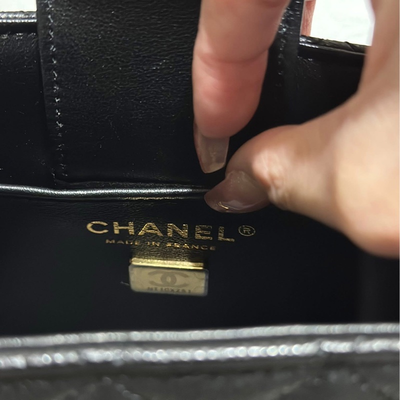 全新全配 Chanel mini tote 牛皮-8