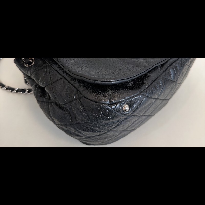 CHANEL 98新側背斜挎浮雕雙C機場包-7