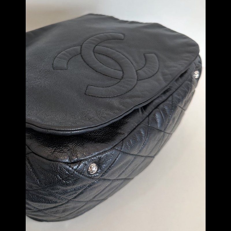 CHANEL 98新側背斜挎浮雕雙C機場包-8