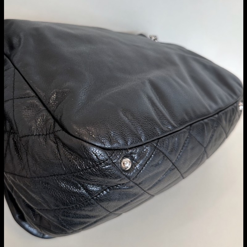 CHANEL 98新側背斜挎浮雕雙C機場包-9