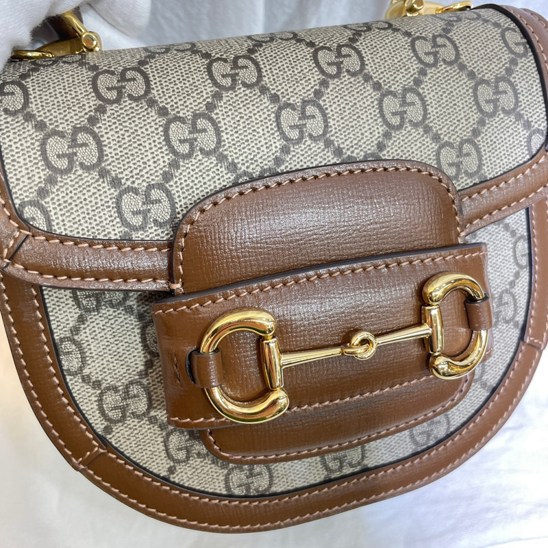 【包稅】GUCCI 1955 馬銜扣迷你手提單肩包 781387-2