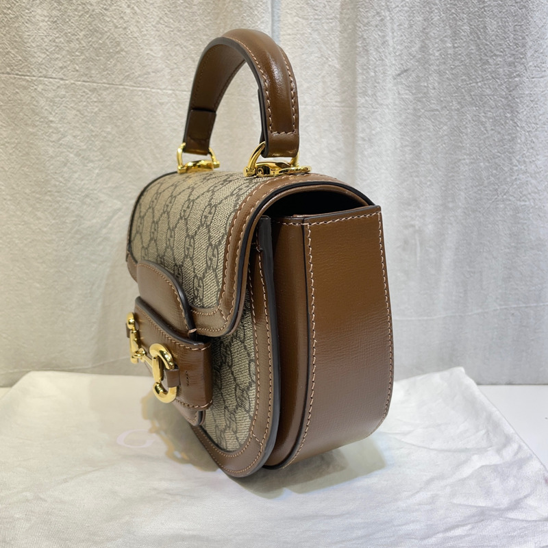 【包稅】GUCCI 1955 馬銜扣迷你手提單肩包 781387-3