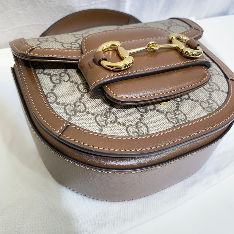 【包稅】GUCCI 1955 馬銜扣迷你手提單肩包 781387-5
