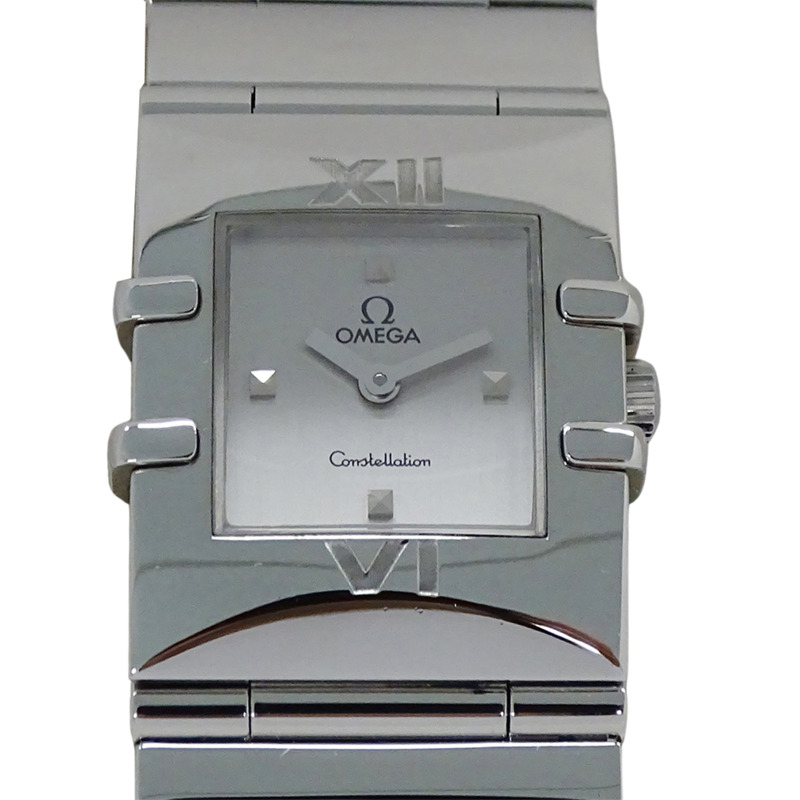 歐米茄星座系列 Cale Quadra 1521.31 女士石英腕錶，不鏽鋼材質，銀色方形錶盤，拋光處理-1