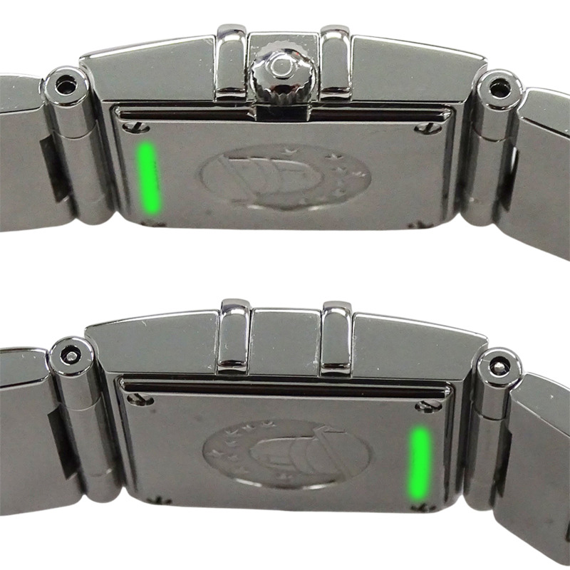 歐米茄星座系列 Cale Quadra 1521.31 女士石英腕錶，不鏽鋼材質，銀色方形錶盤，拋光處理-2