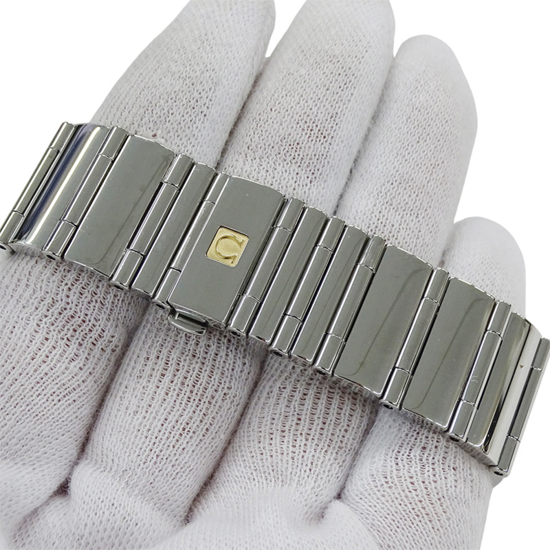 歐米茄星座系列 Cale Quadra 1521.31 女士石英腕錶，不鏽鋼材質，銀色方形錶盤，拋光處理-5